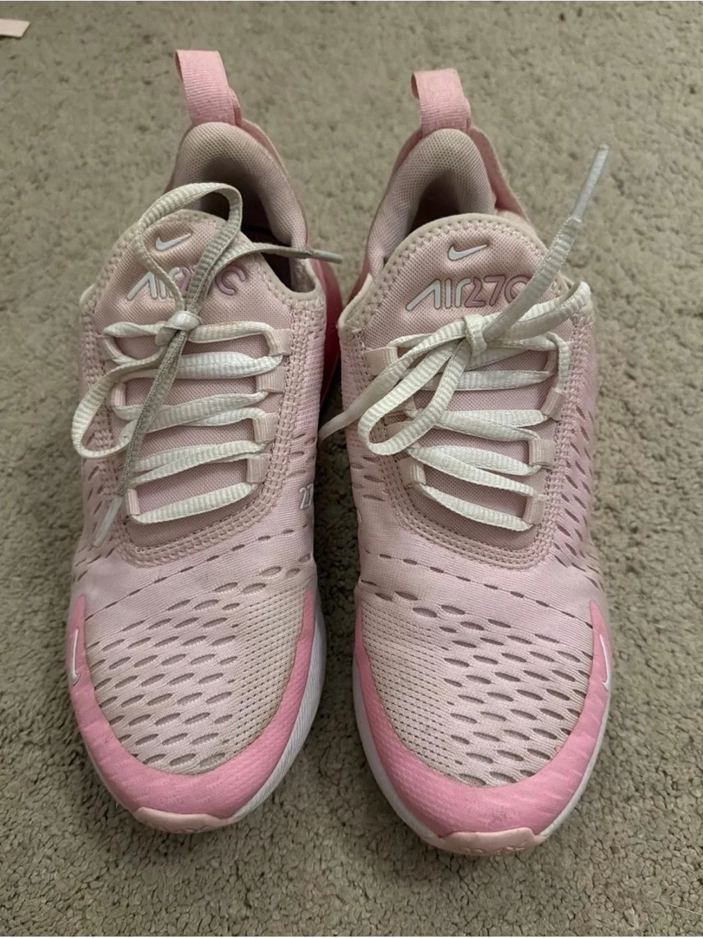 Nike Kids' pink Air Max 270 Running Shoes sneakers Sz 6 youth